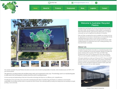 Australian Recycled Plastics now has a website